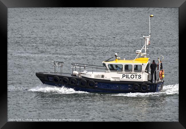 Plymouth Pilot Boat Framed Print by Chris Day