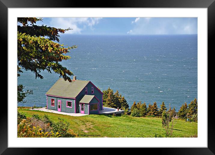 Home by the Ocean Framed Mounted Print by Elaine Manley