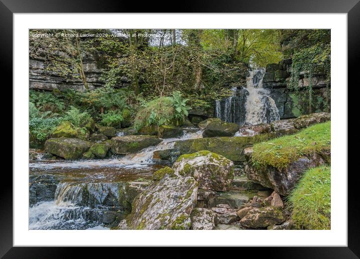 Scar House Waterfall 1 Framed Mounted Print by Richard Laidler