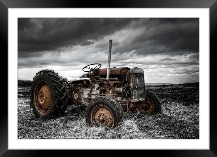  Tractor TEF-20 North Uist Western Isles Scotland. Framed Mounted Print by Barbara Jones