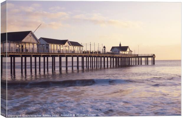 Southwold Pier Canvas Print by Christopher Keeley