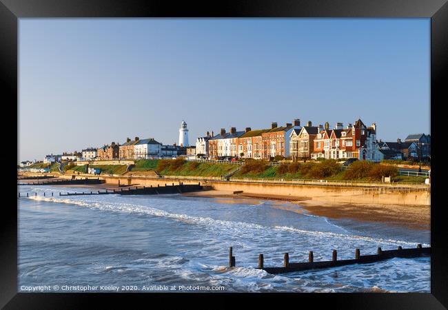 Southwold beach Framed Print by Christopher Keeley