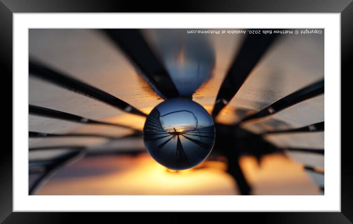 Sunset abstract Framed Mounted Print by Matthew Balls