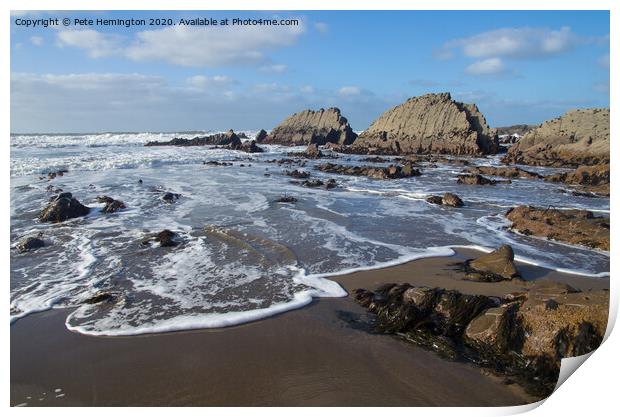 Hartland in North Devon Print by Pete Hemington