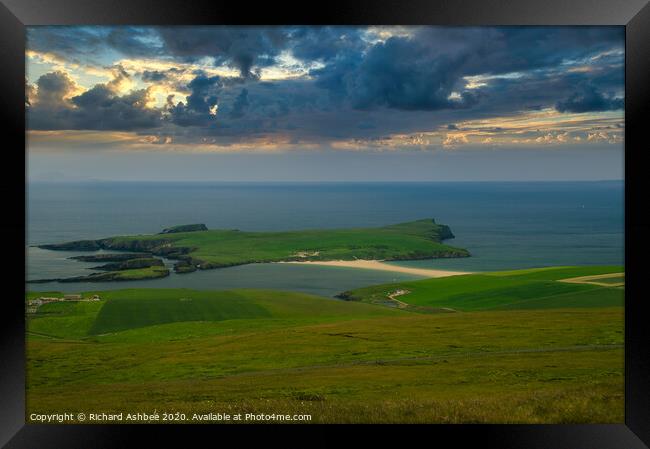 St Ninian's Isle, Shetland Framed Print by Richard Ashbee