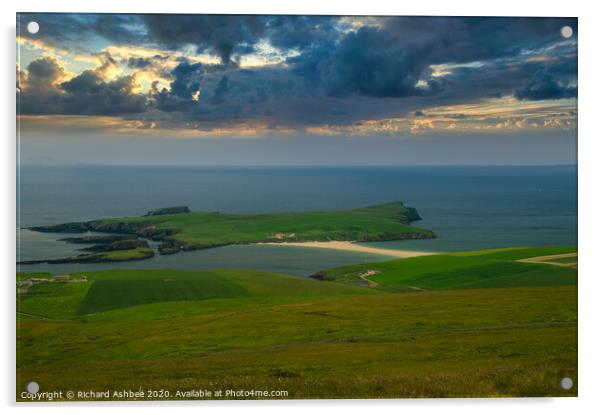 St Ninian's Isle, Shetland Acrylic by Richard Ashbee