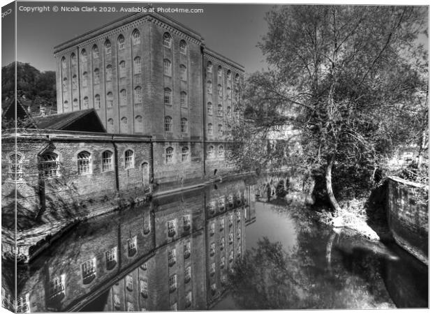 Reflections In A River Canvas Print by Nicola Clark