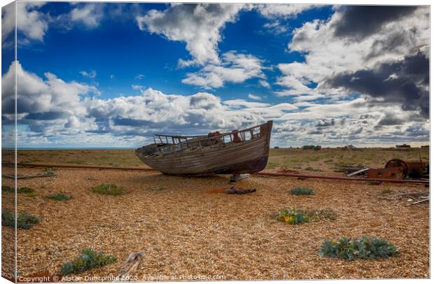 Rotting Fisherman's Boat Canvas Print by Alistair Duncombe