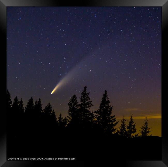 Comet Neowise Framed Print by angie vogel