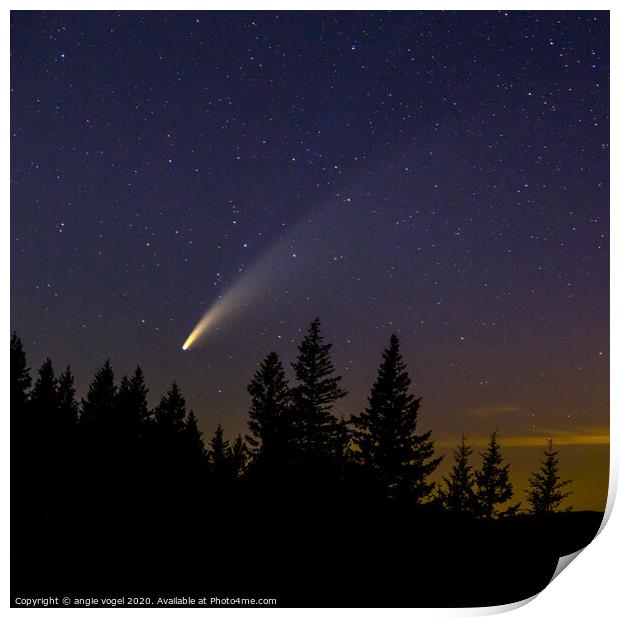 Comet Neowise Print by angie vogel