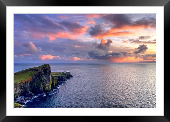Isle of Skye Neist Point Lighthouse Framed Mounted Print by David Thompson