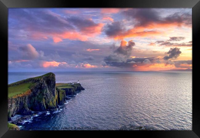 Isle of Skye Neist Point Lighthouse Framed Print by David Thompson