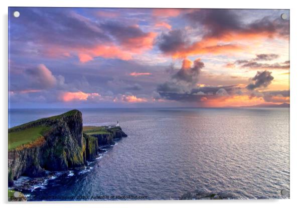 Isle of Skye Neist Point Lighthouse Acrylic by David Thompson