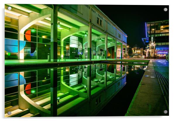 Millennium Square Reflections Acrylic by Dean Merry