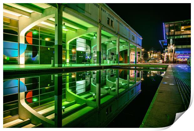 Millennium Square Reflections Print by Dean Merry