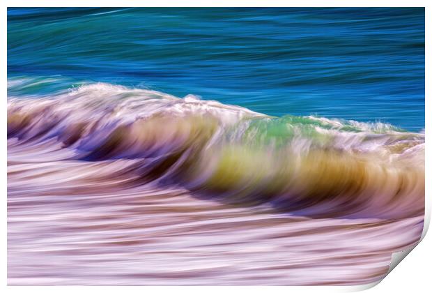 Long exposure waves Print by Arpad Radoczy