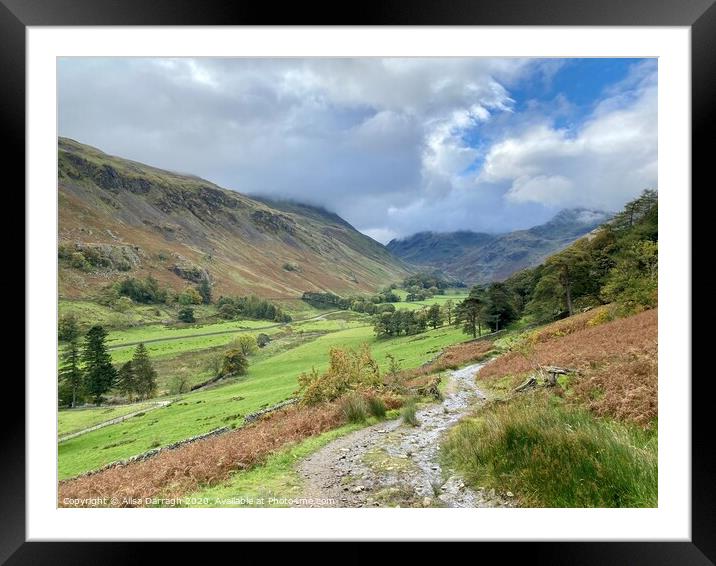 Glenridding Mountain View Framed Mounted Print by Ailsa Darragh