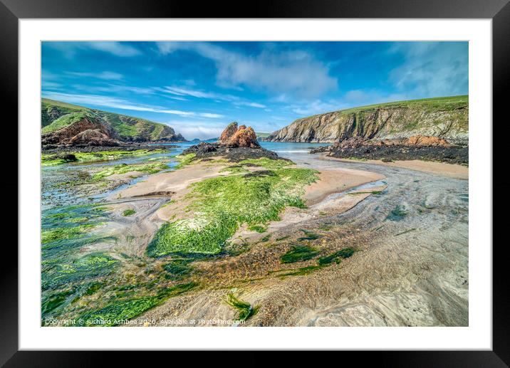 Peerie Spiggie, Shetland Framed Mounted Print by Richard Ashbee