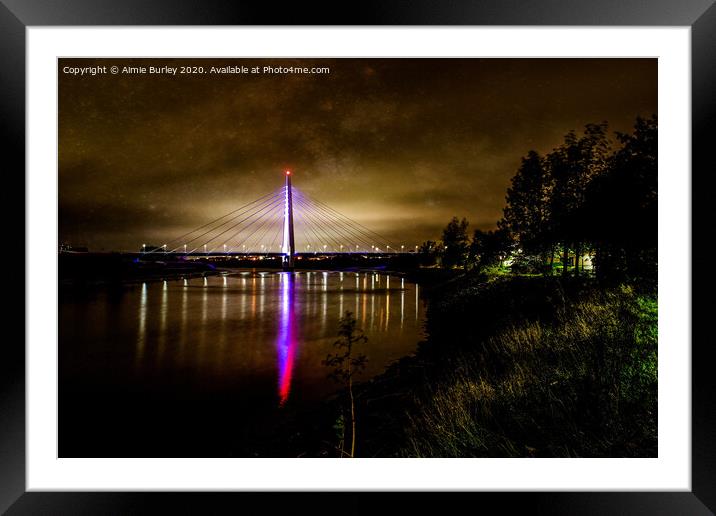 Northern Spire Bridge Framed Mounted Print by Aimie Burley