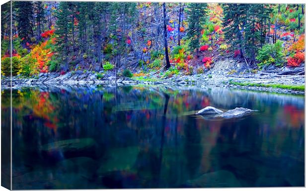Ghostly Reflections  Canvas Print by Mike Dawson