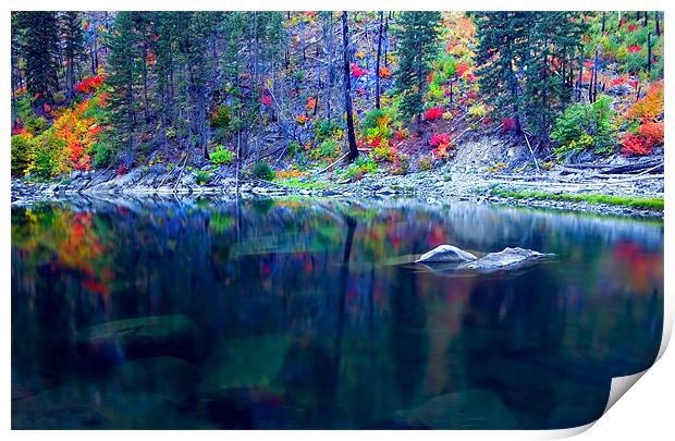 Ghostly Reflections  Print by Mike Dawson