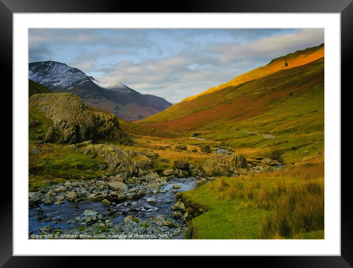 Honister Pass, English Lake District Framed Mounted Print by Graham Binns
