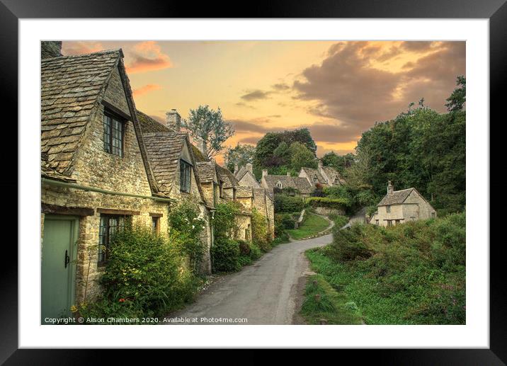 Arlington Row Framed Mounted Print by Alison Chambers