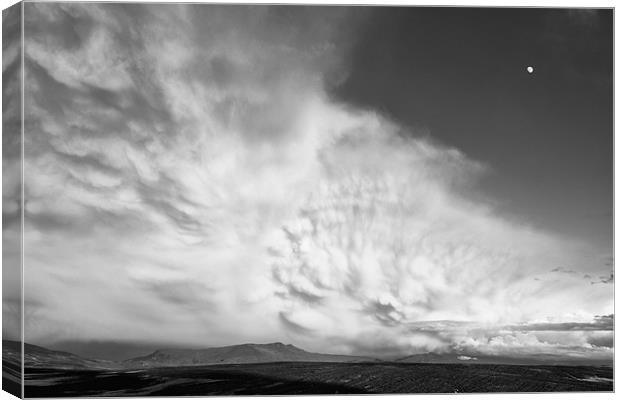Tail end of a storm BW Canvas Print by Rory Trappe