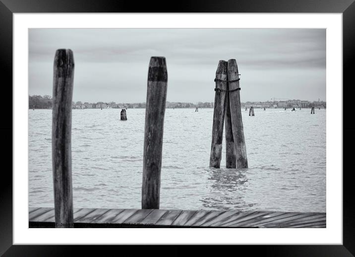 Venice Lagoon 1 Framed Mounted Print by Jean Gill