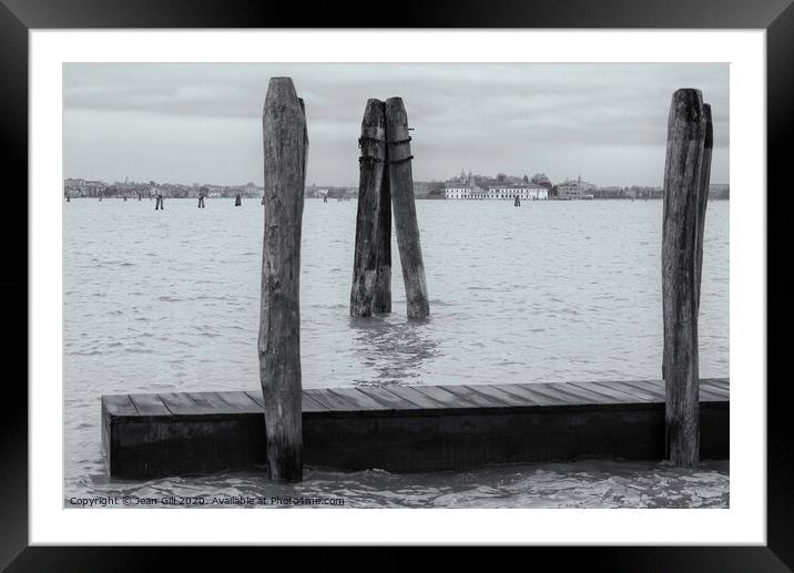 Venice Lagoon Framed Mounted Print by Jean Gill