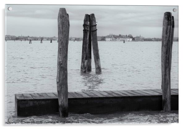 Venice Lagoon Acrylic by Jean Gill