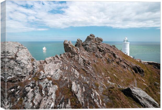 Start Point Lighthouse Canvas Print by Richard Fearon