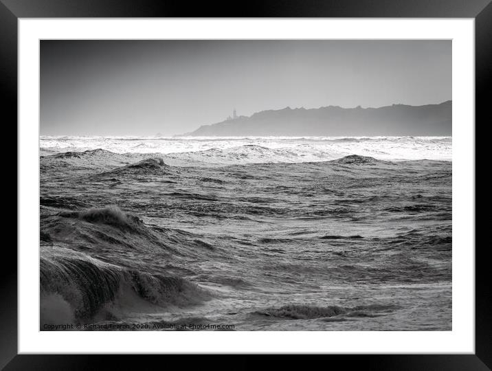 Stormy Start Bay Framed Mounted Print by Richard Fearon