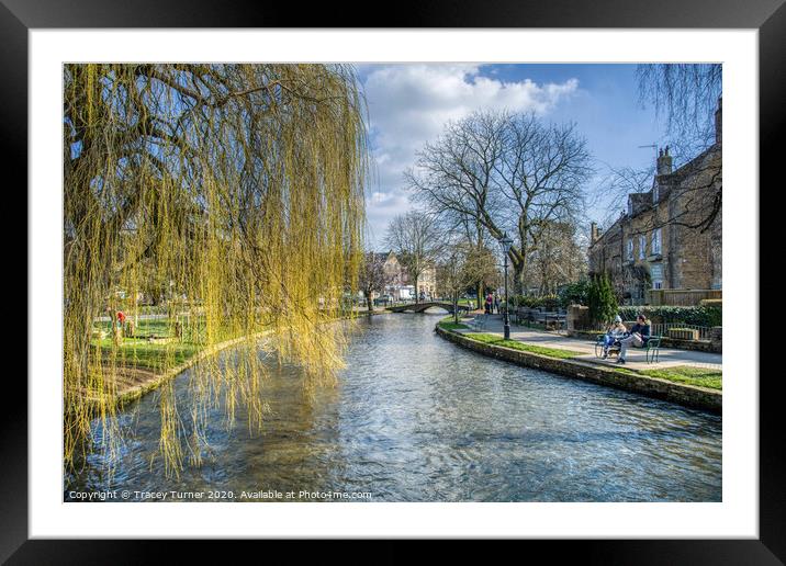 Beautiful Bourton on the Water  in The Cotswolds Framed Mounted Print by Tracey Turner