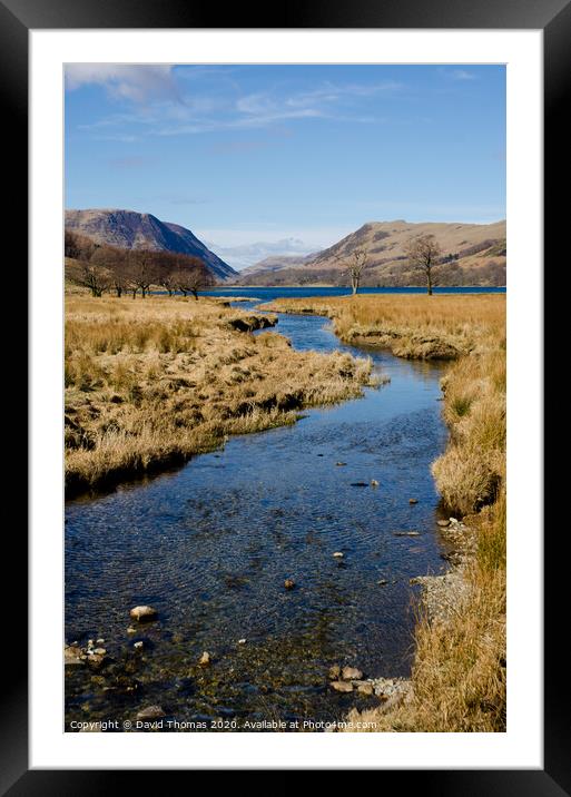 Serenity in Buttermere Framed Mounted Print by David Thomas