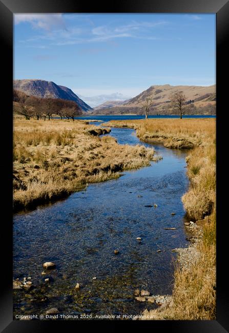 Serenity in Buttermere Framed Print by David Thomas