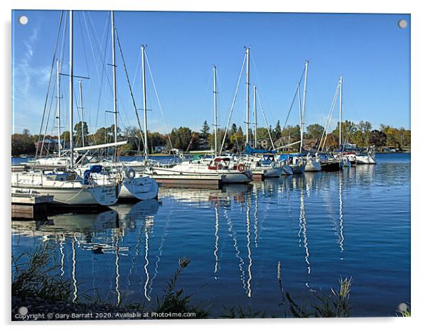 Sailboats Kingston Ontario Acrylic by Gary Barratt