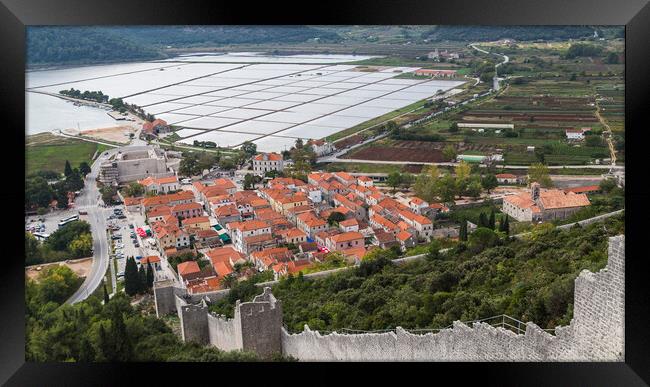 Ston Salt pan Framed Print by Jason Wells