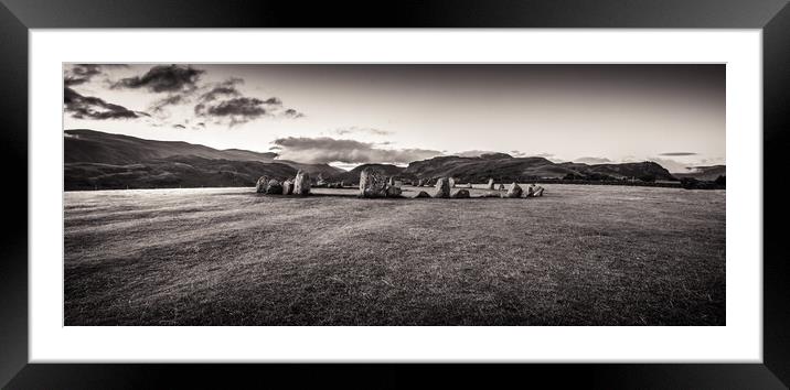 Castlerigg Stone Circle Framed Mounted Print by Dave Hudspeth Landscape Photography