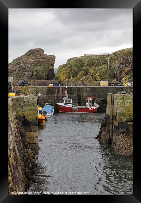 St Abbs in the Scottish borders  Framed Print by Jon Jones