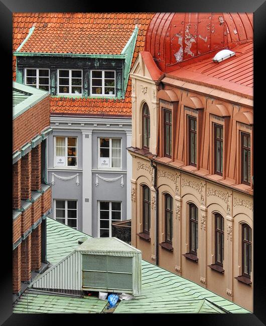Helsingborg Elevated View Framed Print by Antony McAulay