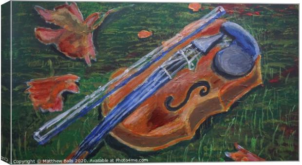 Autumn Music Canvas Print by Matthew Balls