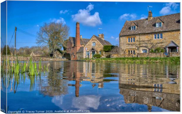 The Old Mill, Lower Slaughter  Canvas Print by Tracey Turner
