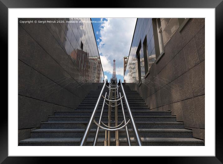 Steps and rails, rhythm in photography Framed Mounted Print by Sergii Petruk