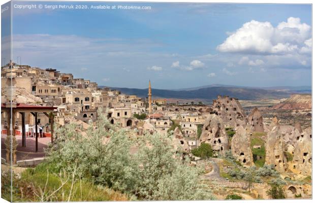 Special stone formation of Cappadocia, Nevsehir, Turkey. Canvas Print by Sergii Petruk