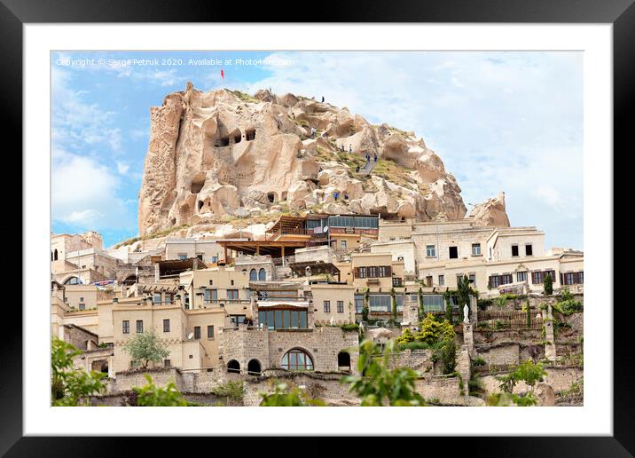 Cave Uchhisar. Cappadocia, central Turkey. Framed Mounted Print by Sergii Petruk
