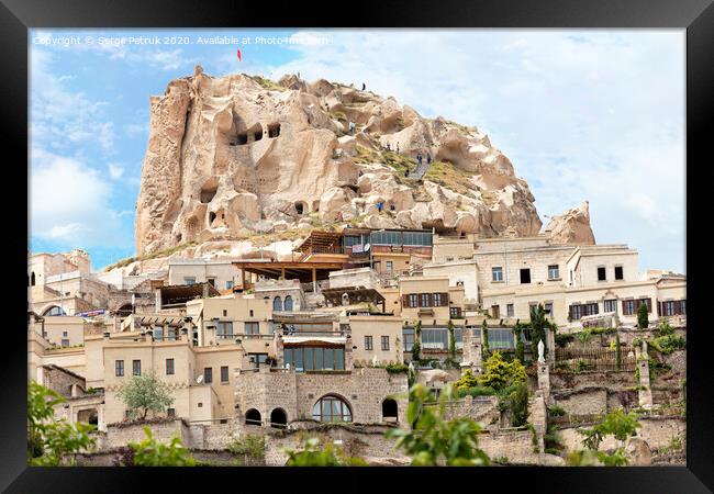 Cave Uchhisar. Cappadocia, central Turkey. Framed Print by Sergii Petruk