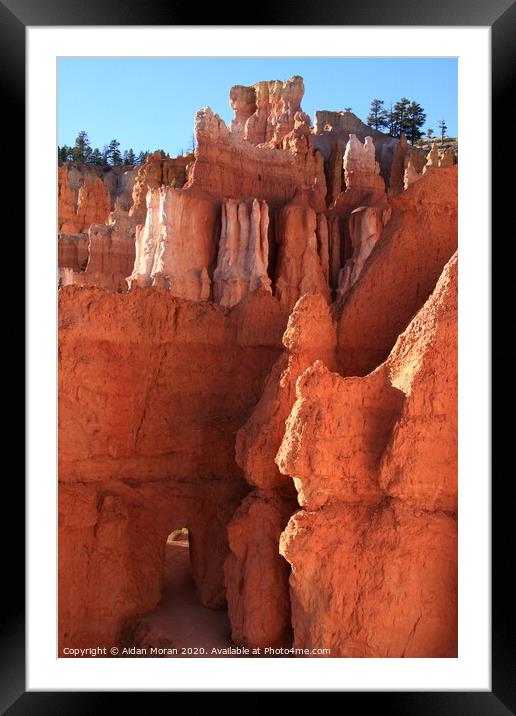 Bryce Canyon Gateway   Framed Mounted Print by Aidan Moran
