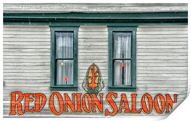 The Red Onion Saloon Print by Peter Lennon