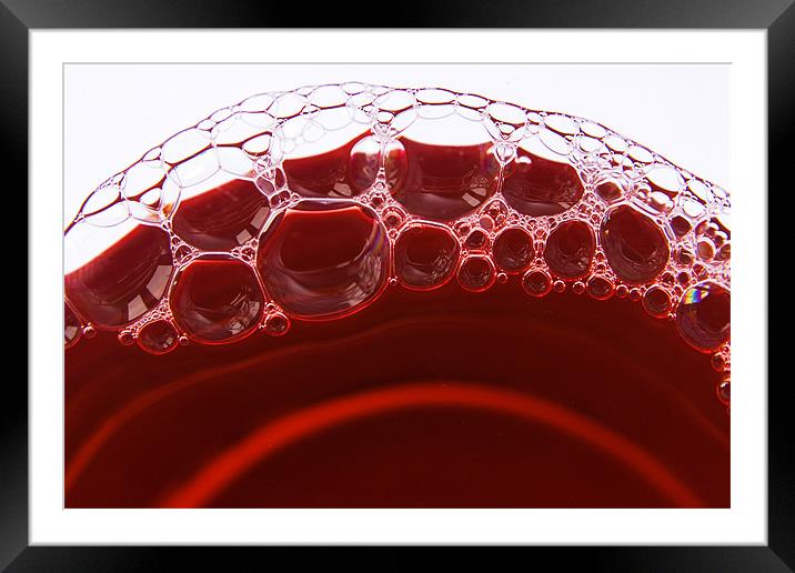 Bursting Bubbles Framed Mounted Print by Andy Trundle